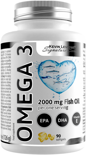 Kevin Levrone Omega 3 / Fish Oil [90 Gel Capsules, 45 Doses] - Nutra Best Europe