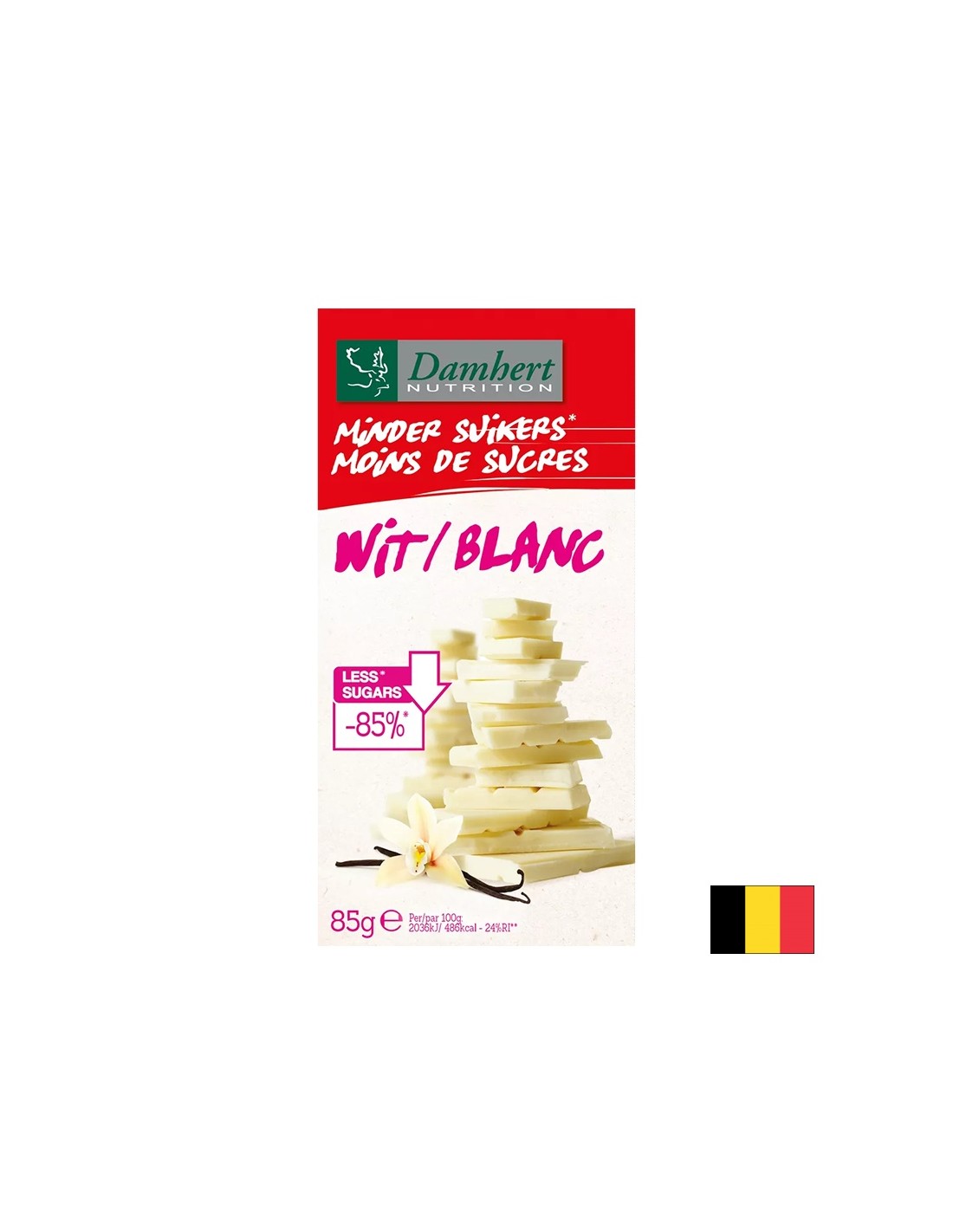 Weiße Schokolade (zuckerfrei), 85 g