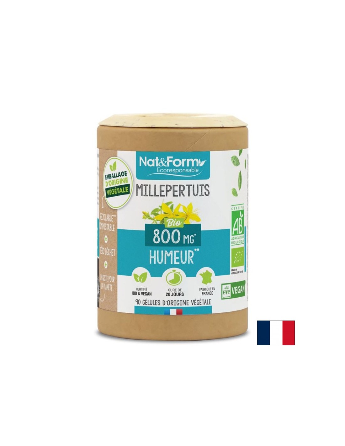Stress und gute Laune – Johanniskraut BIO, 90 Kapseln