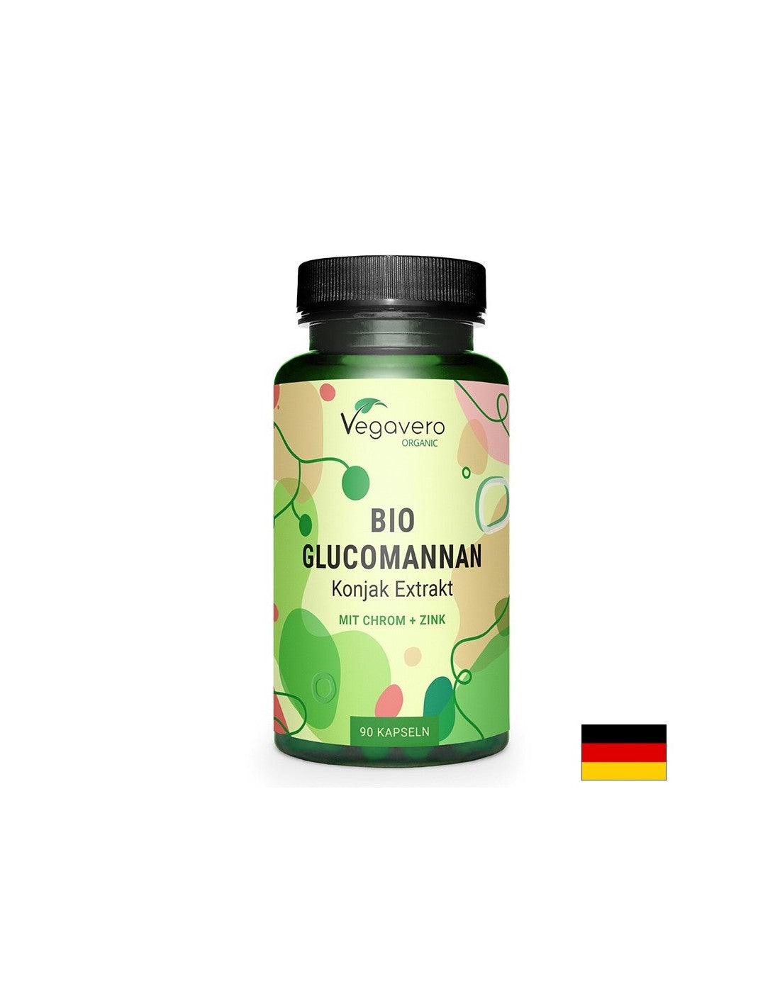Glykomanan/Palmkartoffel + Chrom und Zink – Erleichterung und Kontrolle des Appetits, 90 Kapseln