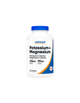 Nerven- und Muskelfunktion – Kalium + Magnesium, 99 mg/210 mg, 240 Kapseln <tc>Nutricost</tc>