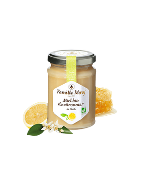 Organic lemon tree honey - Miel bio de citronnier de Sicile, 230 g - Nutra Best Europe