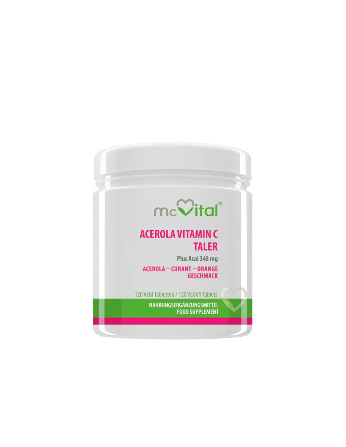 Immunität - Vitamin C + Acerola und Acai McVital, 120 Tabletten
