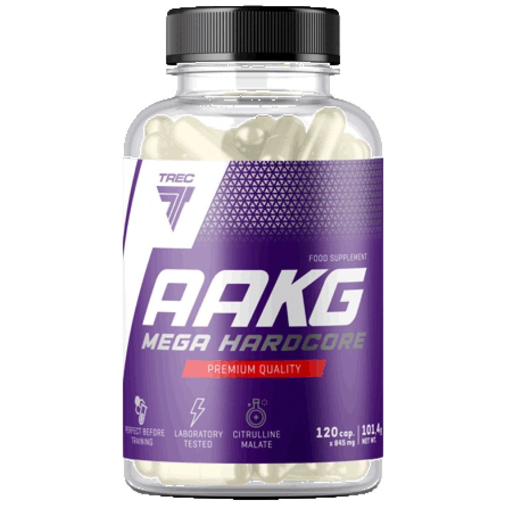 AAKG Mega Hardcore | mit Citrullin Malat - 120 Kapseln