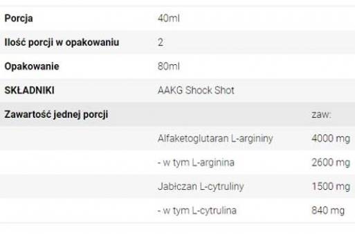 AAKG Schock - 80 ml