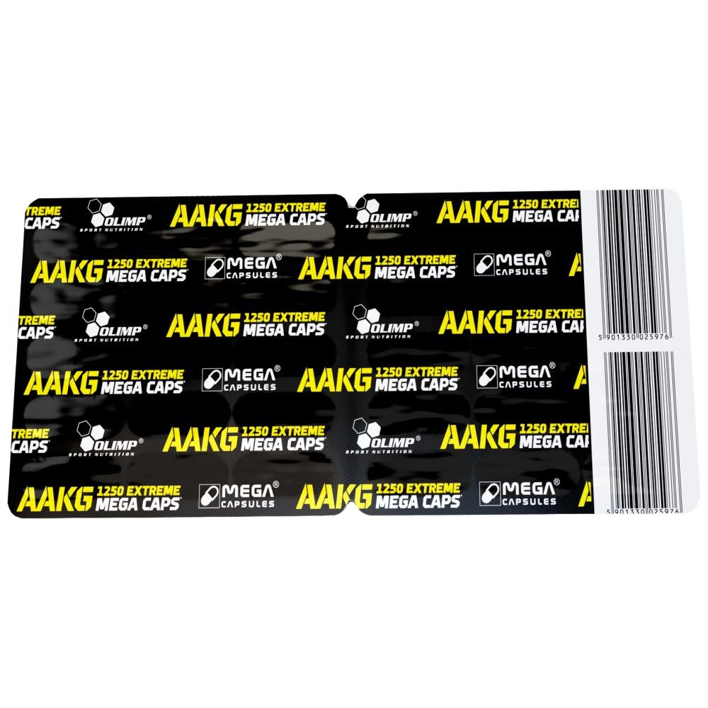 Aakg Extreme 1250 Mega -Kappen - 30 Kapseln