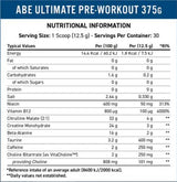 ABE - All Black Everything | Ultimatives Pre-Workout – 375 Gramm