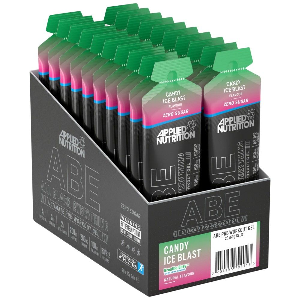 Abe Gel | Alles schwarz alles vor dem Training - 20 x 60 Gramm