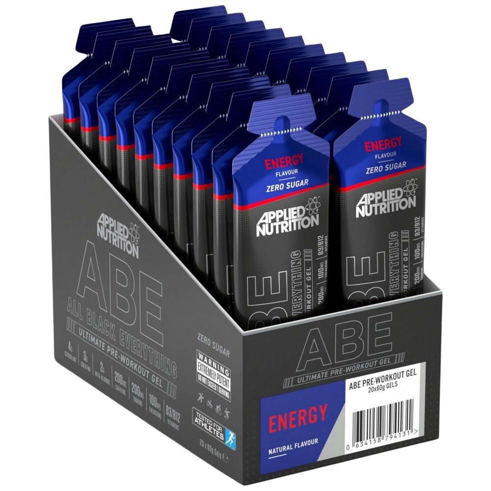 Abe Gel | Alles schwarz alles vor dem Training - 20 x 60 Gramm