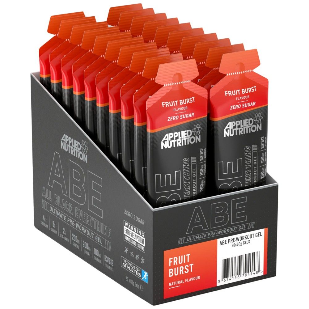 Abe Gel | Alles schwarz alles vor dem Training - 20 x 60 Gramm