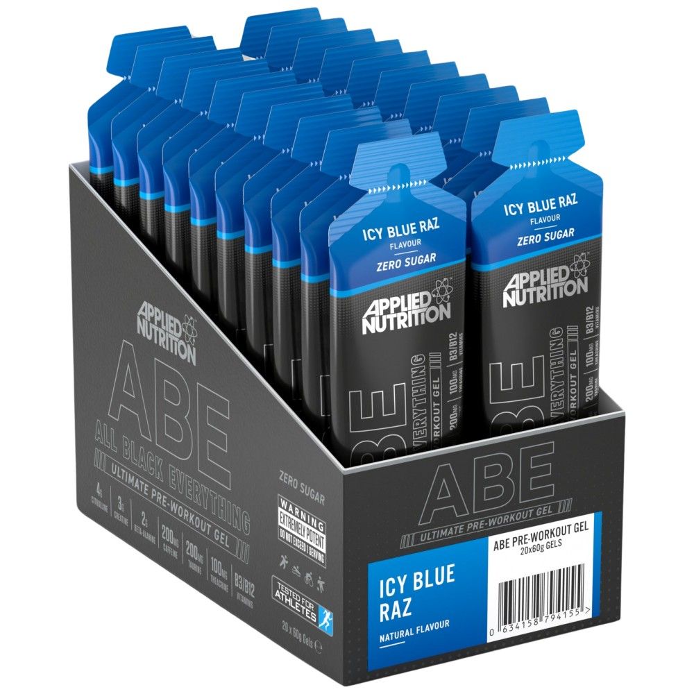 Abe Gel | Alles schwarz alles vor dem Training - 20 x 60 Gramm