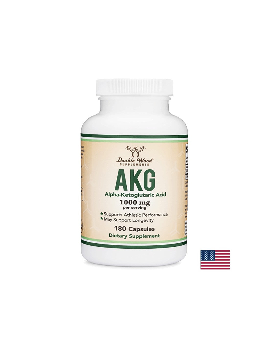 AKG (Alpha-Ketoglutarsäure), 180 Kapseln <tc>Double Wood</tc>