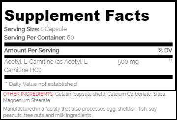 ALCAR 500/Acetyl L-Carnitin 60 Kapseln
