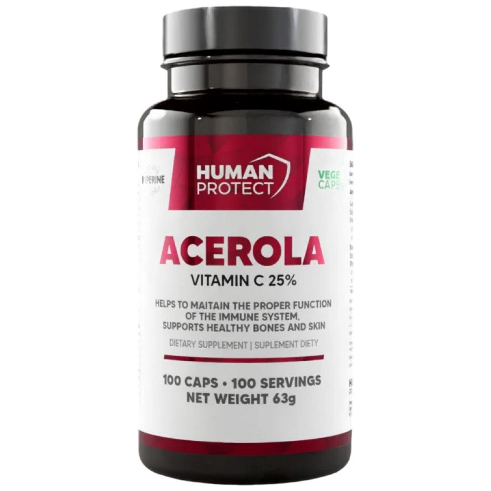 Acerola 500 mg | Natürliche Vitamin-C-Quelle – 100 Kapseln
