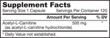 Acetyl-L-Carnitin 500 mg – 60 Kapseln