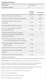 Unterstützung bei Nebennierenstress | Super Cortisol Support [90 Kapseln, 90 Dosen]