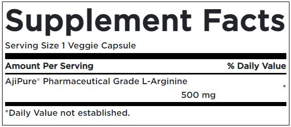 AjiPure L-Arginin 500 mg 60 Kapseln