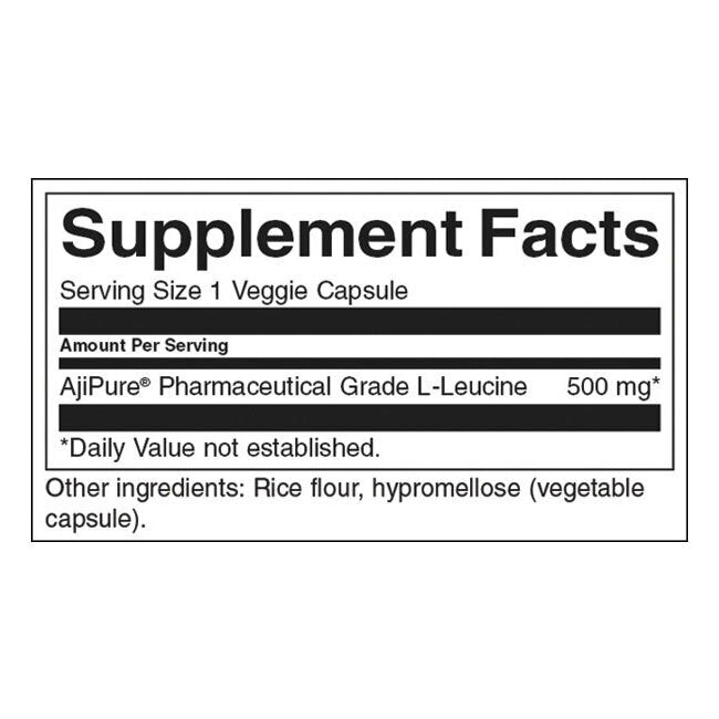 AjiPure L-Leucin – pharmazeutische Qualität 500 mg – 60 Kapseln