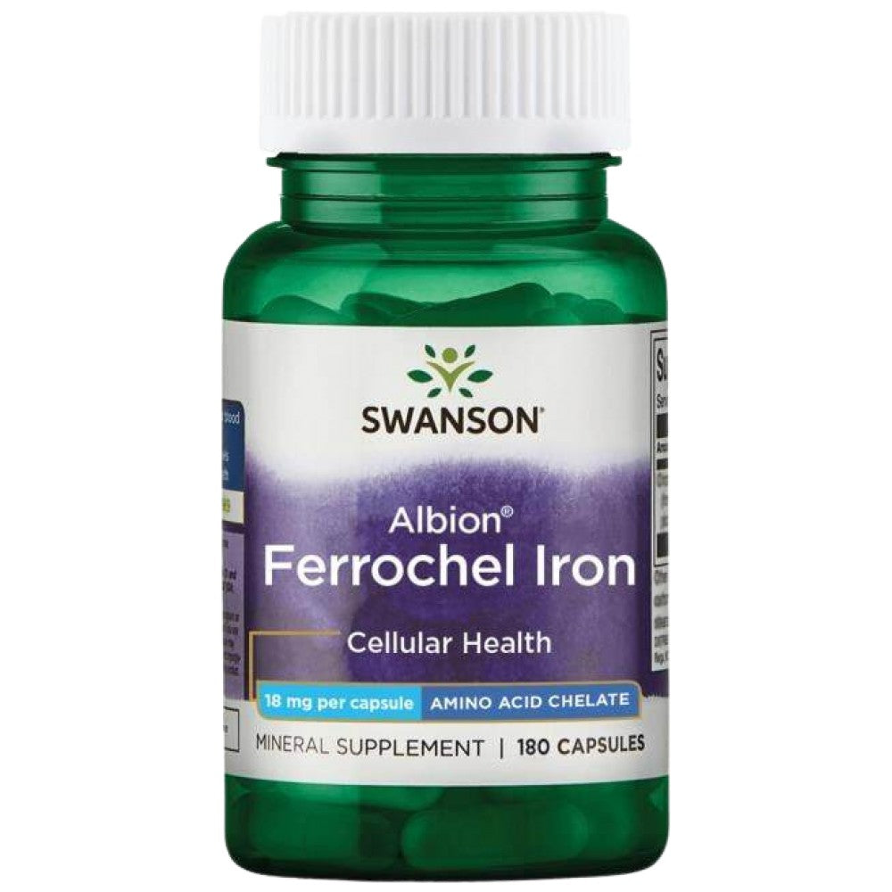 Albion Chelatiertes Ferrocheleisen 18 mg 180 Kapseln