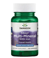 Albion Multi-Mineral mit Eisen – 120 Kapseln