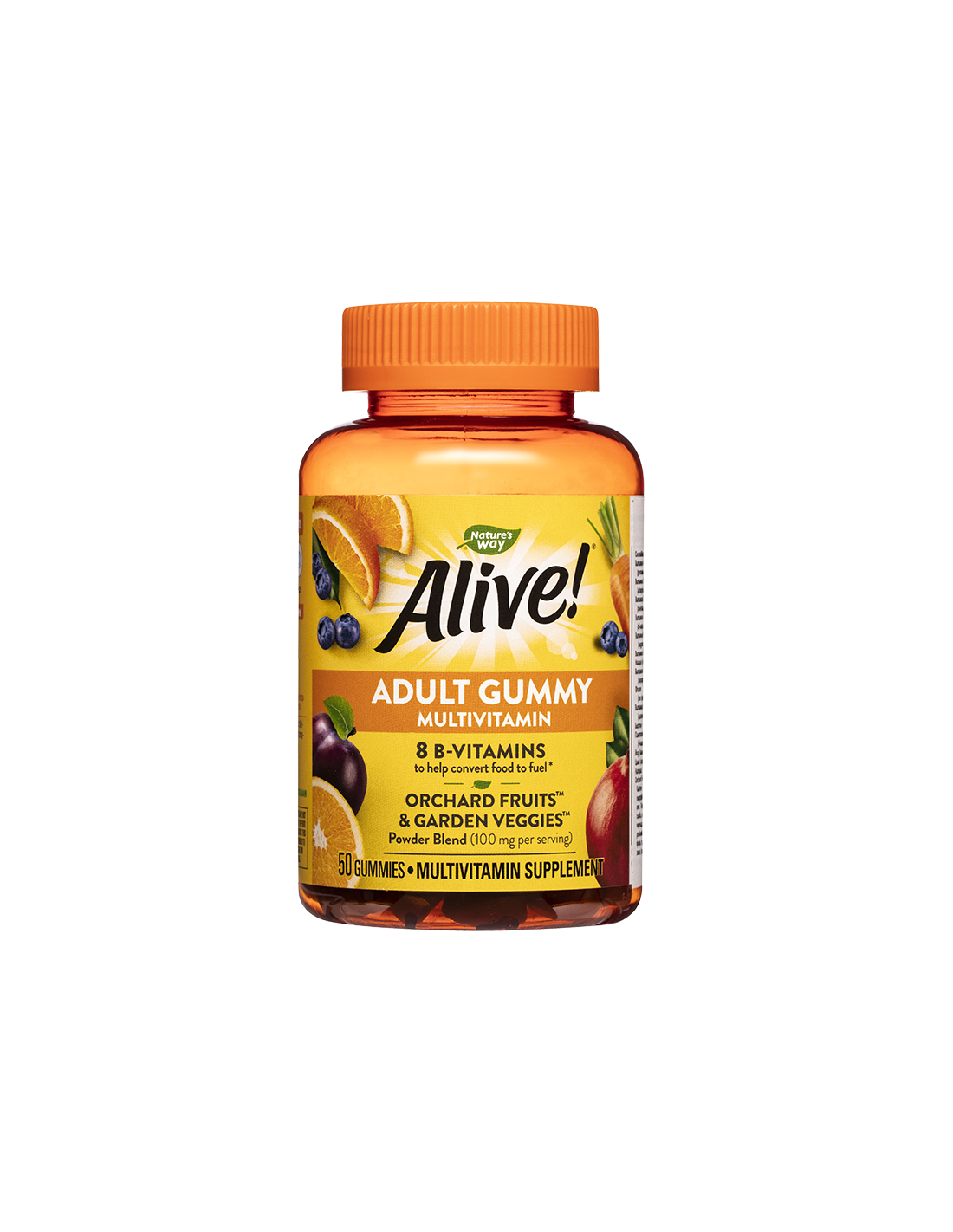 <tc>Alive</tc>! Multivitamin-Gummibärchen für Erwachsene/ <tc>Alive</tc>Multivitaminpräparat, 50 Nature's Way Geltabletten