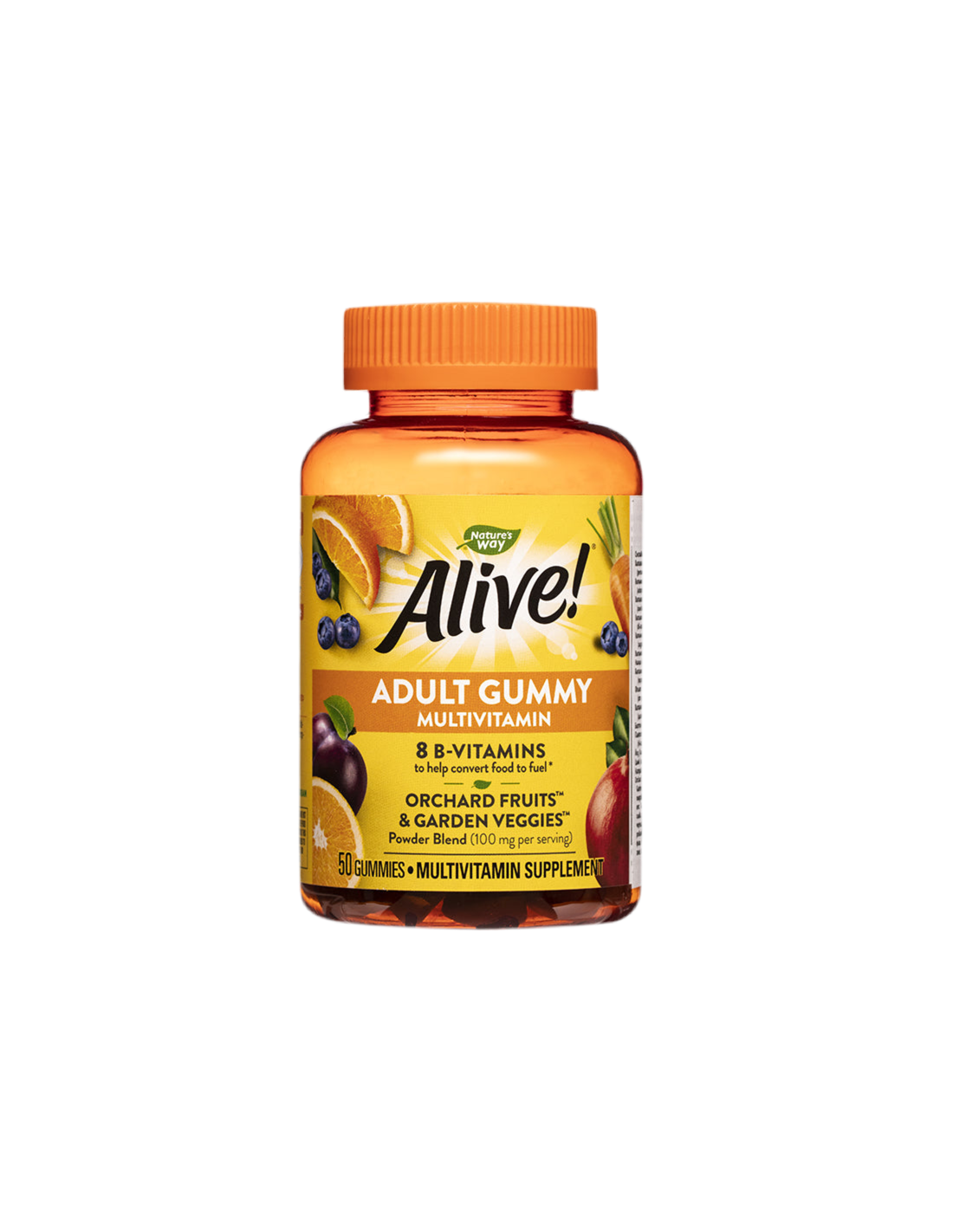 <tc>Alive</tc>! Multivitamin-Gummibärchen für Erwachsene/ <tc>Alive</tc>Multivitaminpräparat, 50 Nature's Way Geltabletten