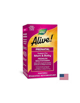 <tc>Alive</tc>! Komplettes Pränatal-Multivitaminpräparat | Premium-Formel – 60 Gelkapseln