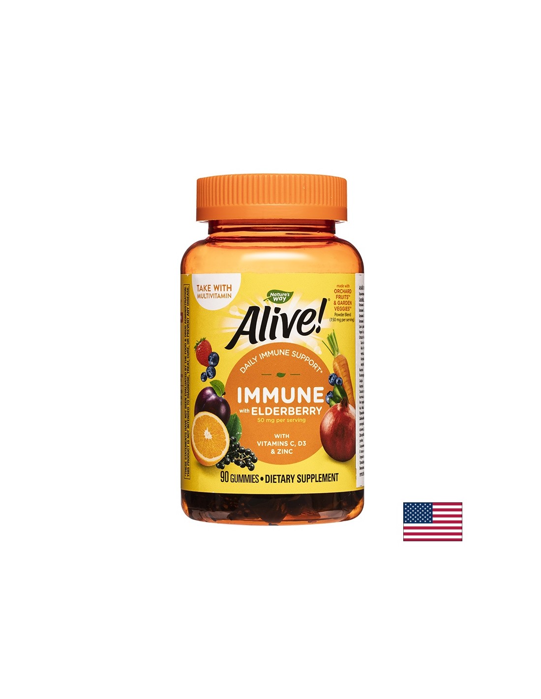 <tc>Alive</tc>! Immune Gummies/ <tc>Alive</tc>! Immunabwehr x 90 Nature's Way Gelee-Tabletten