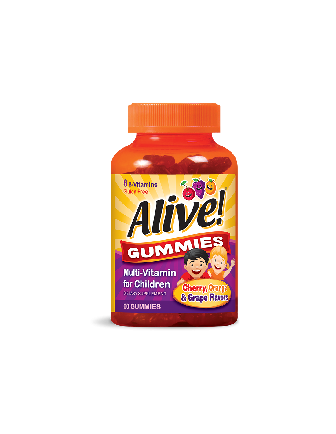 <tc>Alive</tc>Multivitamin-Gummibärchen für Kinder / <tc>Alive</tc>Multivitaminpräparat für Kinder, 60 Geltabletten von Nature's Way