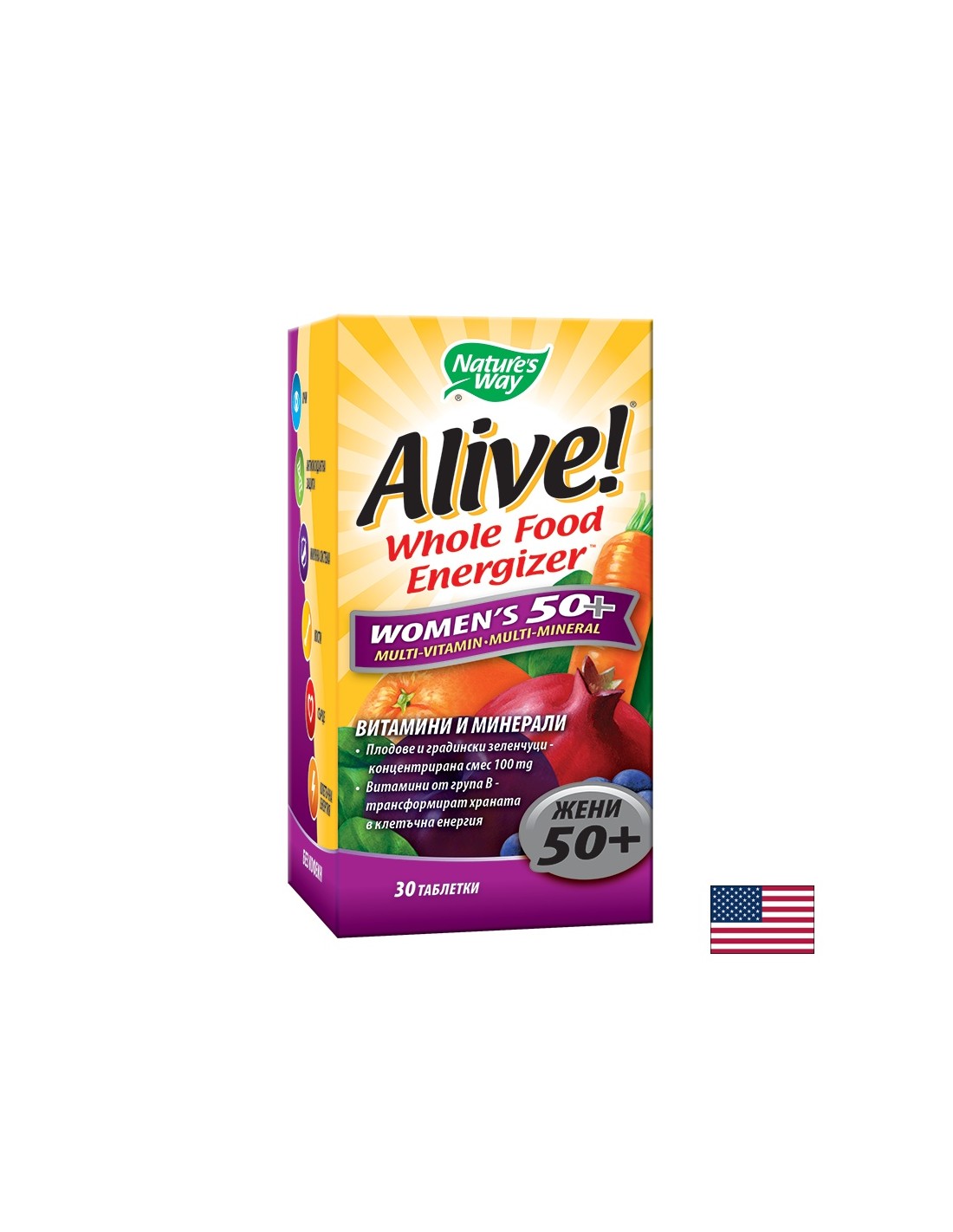 <tc>Alive</tc>! Frauen 50+ / <tc>Alive</tc>Nature's Way Multivitamin für Frauen 50+ x 30 Tabletten