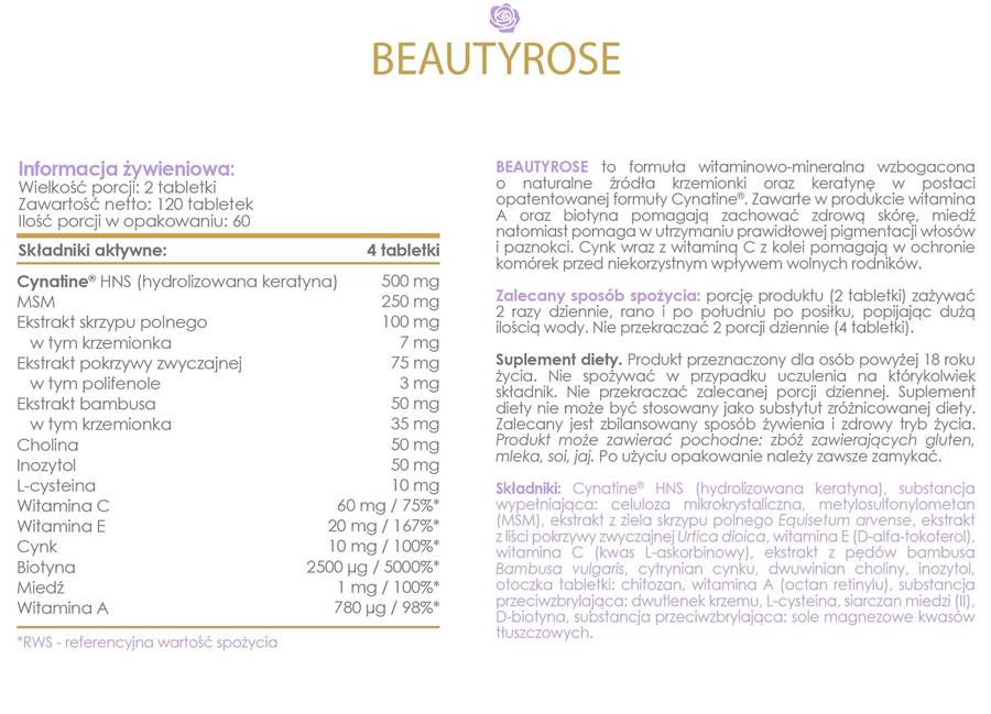AllDeynn | Beautyrose – 120 Tabletten