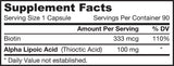 Alpha-Liponsäure 100 mg – 90 Kapseln