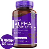 Alpha-Liponsäure 650 mg/120 Kapseln, 120 Dosen/ <tc>Nutravita</tc>