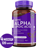 Alpha-Liponsäure 650 mg/120 Kapseln, 120 Dosen/ <tc>Nutravita</tc>