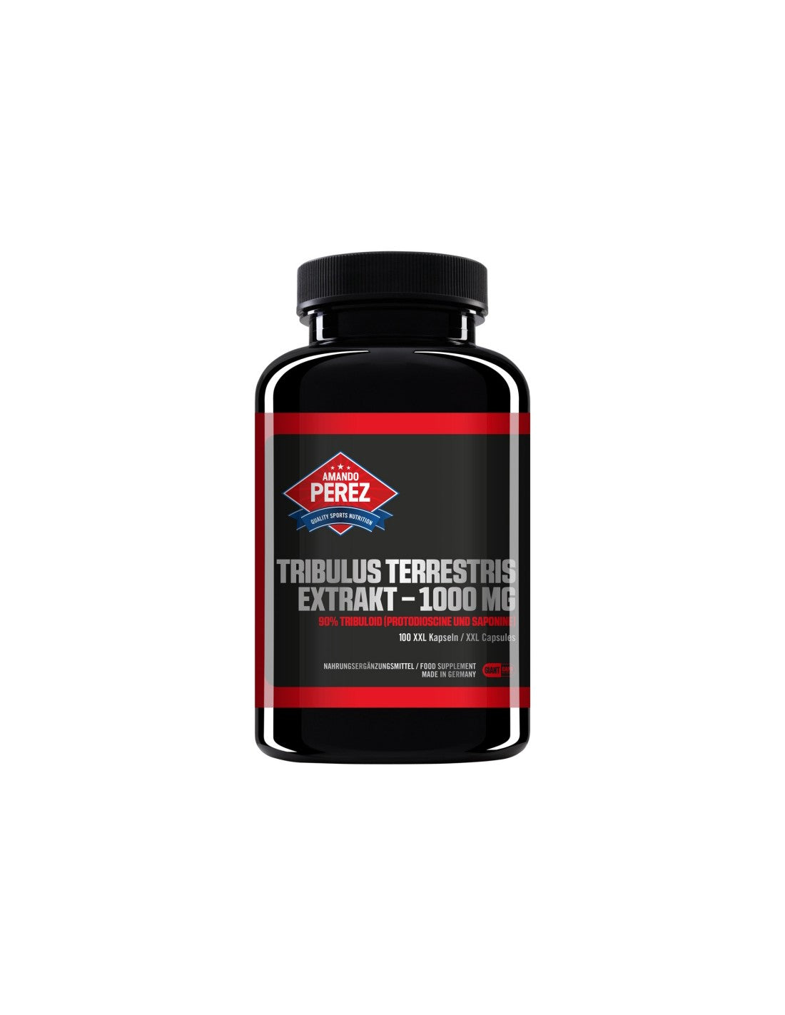 Amando Perez® Tribulus Terrestris Extrakt – Tribulus Terrestris (Omas Zahn) 1000 mg, 90 % Tribuloid, 100 XXL-Kapseln <tc>Vitabay</tc>