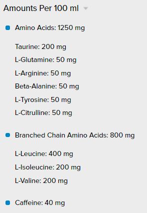 Amino-Energie + Elektrolyte/250 ml