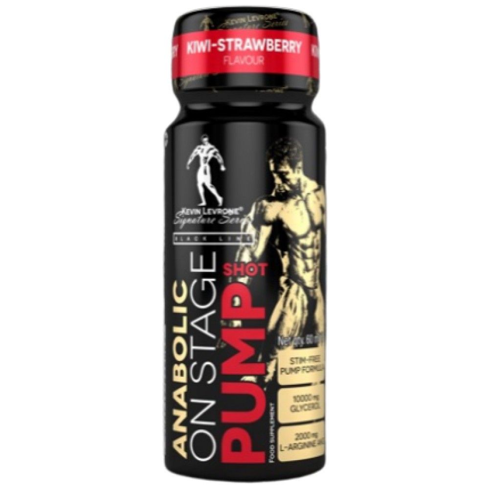 Anabolic On Stage Pump Shot | Stimulanzienfreies Glycerin und AAKG Mega Pump – 60 ml