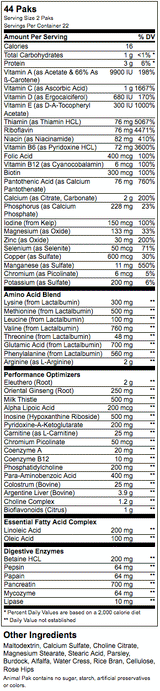 Animal Pak – 15 Packungen