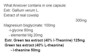 Anxiover 450 mg – 30 Kapseln