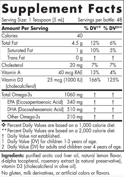 Arktisches Dorschleberöl 1060 mg – 473 ml
