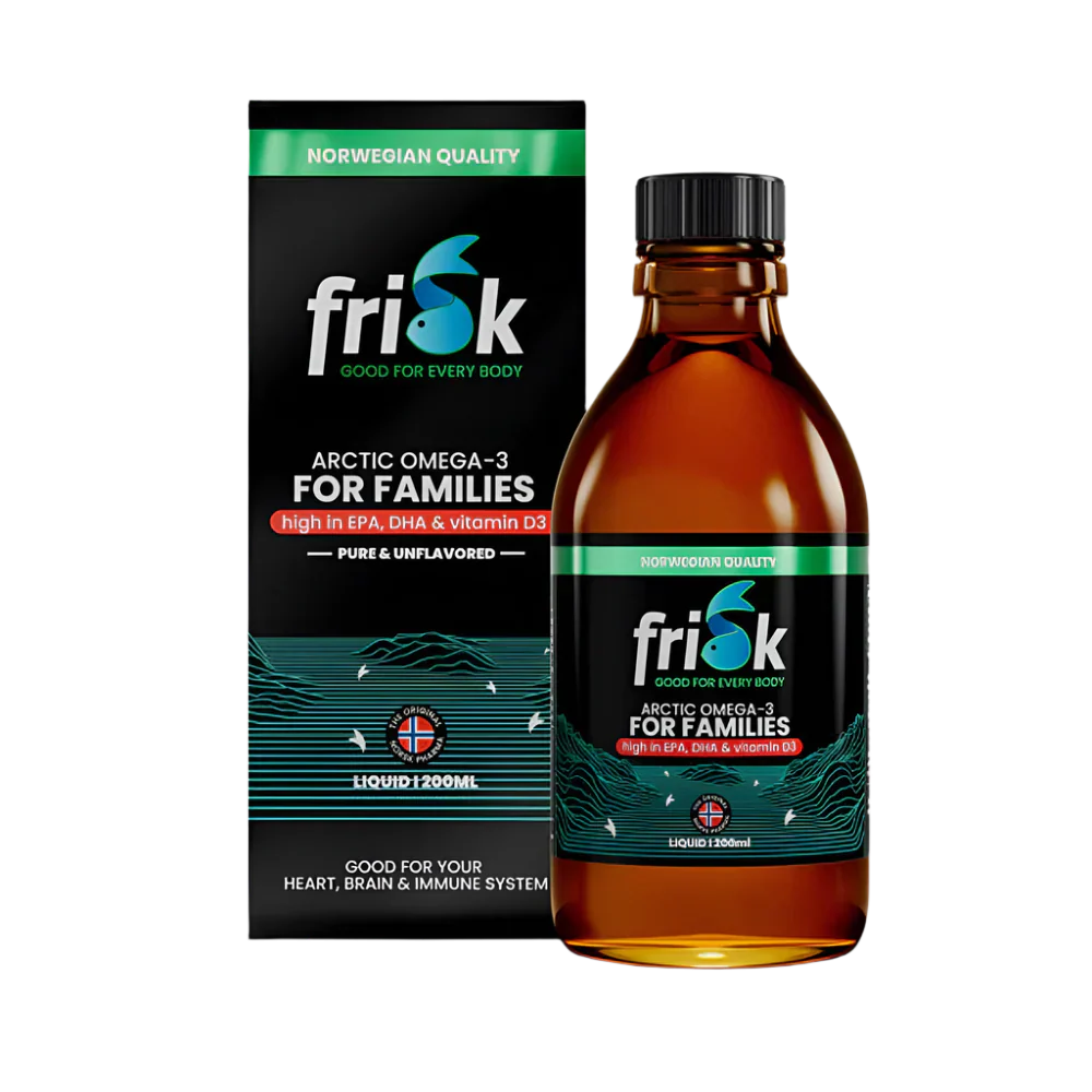 Arctic Liquid – Flüssiges Omega-3 – Natürliches Aroma/100 % wilder Kabeljau aus Norwegen – 200 ml