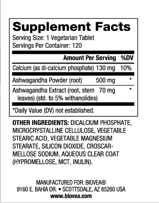 Ashwagandha 572 mg/120 Tabs