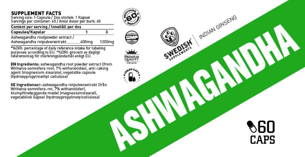 Ashwagandha-Extrakt 400 mg – 60 Kapseln