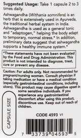 Ashwagandha-Extrakt 450 mg – 90 Kapseln