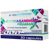 Ashwagandha + Guarana | Anti-Stress, Konzentration und Energie – 30 Kapseln
