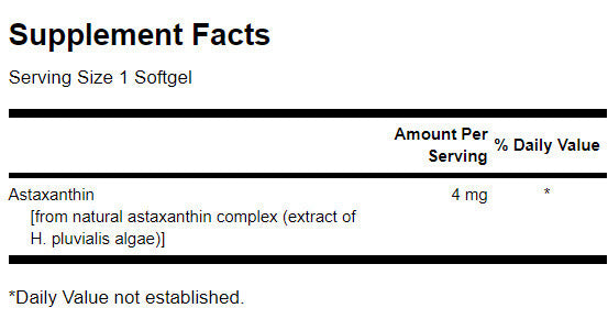 Astaxanthin 4 mg – 60 Gelkapseln