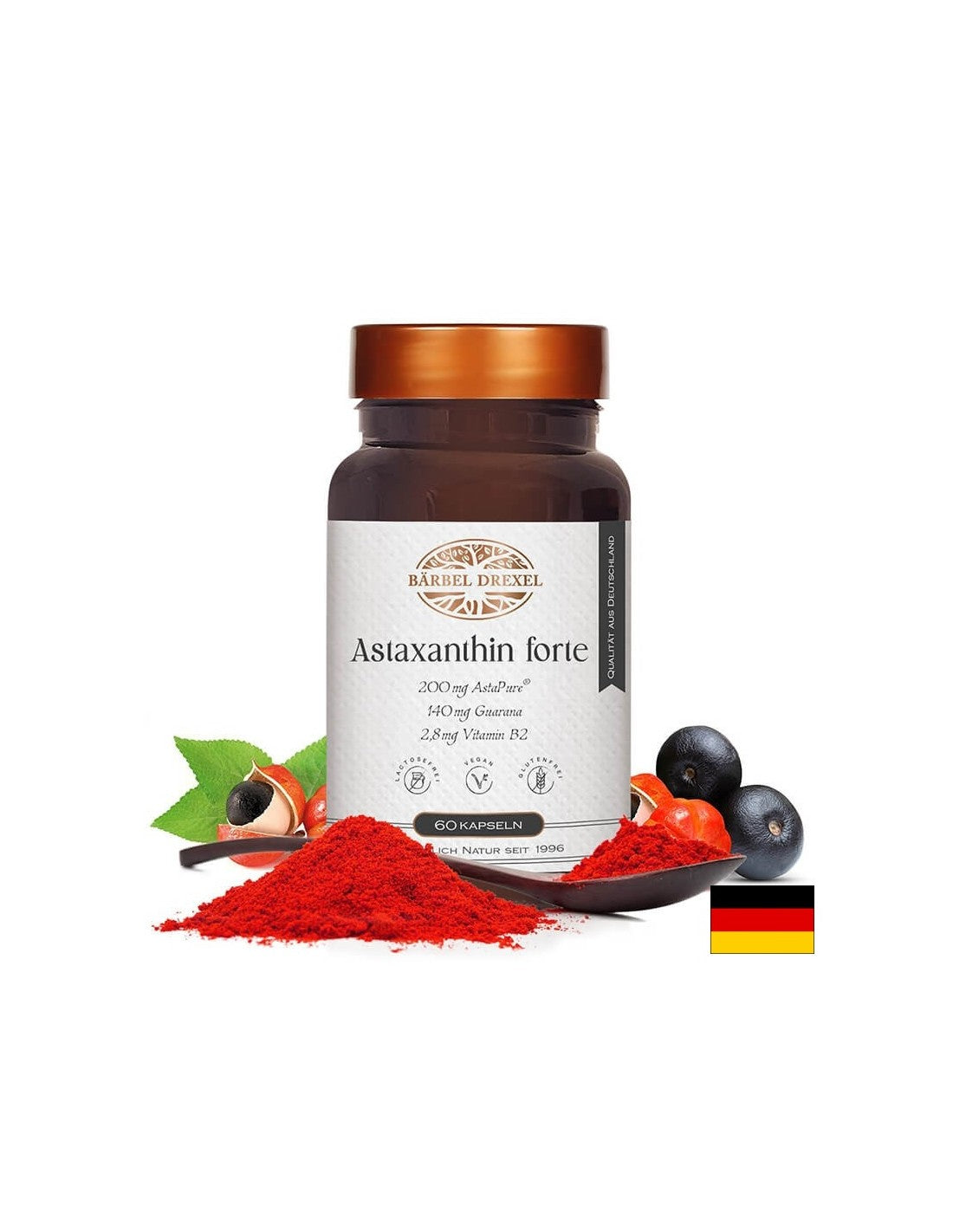 Astaxanthin Forte – Unterstützung der Augengesundheit und Schutz der Nerven, 60 Kapseln <tc>Bärbel Drexel</tc>