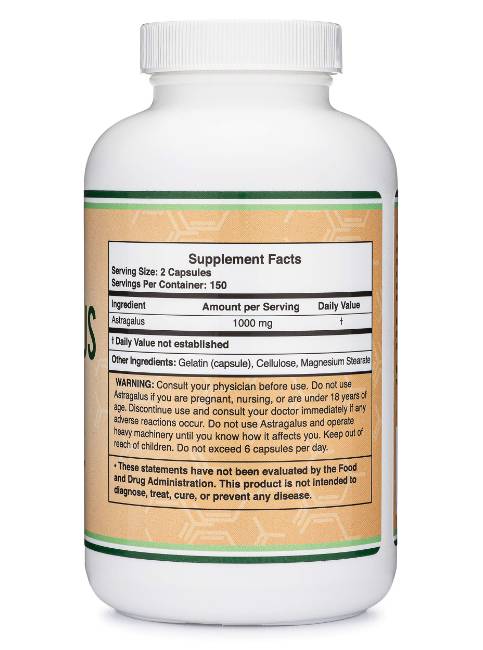 Astragalus 1000 mg – 300 Kapseln