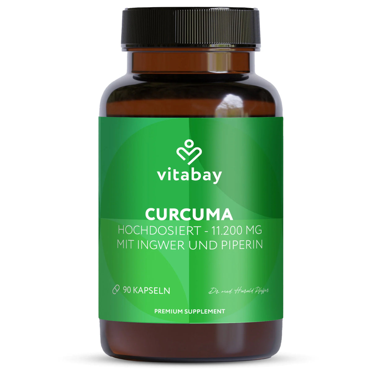 Verdauungssystem - Kurkuma -Extrakt + schwarzer Pfefferextrakt, 90 Tabletten