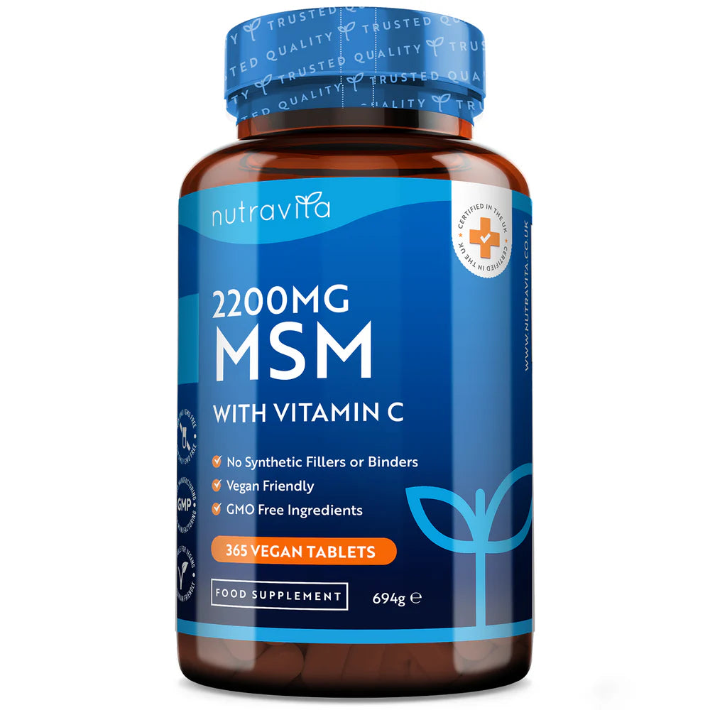 MSM 2200 mg (Knochen und Gelenke) - 365 Tabletten